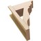 Ekena Millwork 8-in W x 18-in D x 26-in H Funston Trad Rough Cedar Woodgrain TimberThane Outlooker, Primed Tan OUTUR080X18X26FST04RCPR - alternate 4